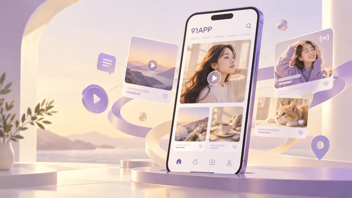 91APP 内容导览视觉